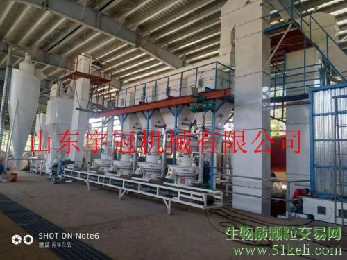 木屑燃料颗粒成套流线投产成功--山东宇冠机械有限公司