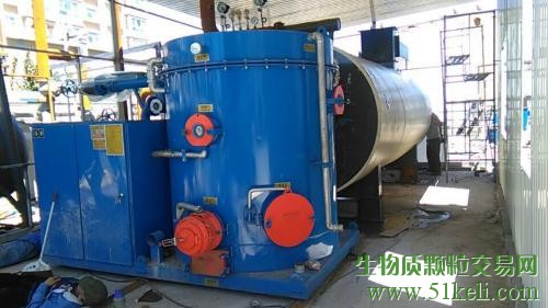 山东某化工公司导热油炉使用海琦生物质燃烧机对接现场